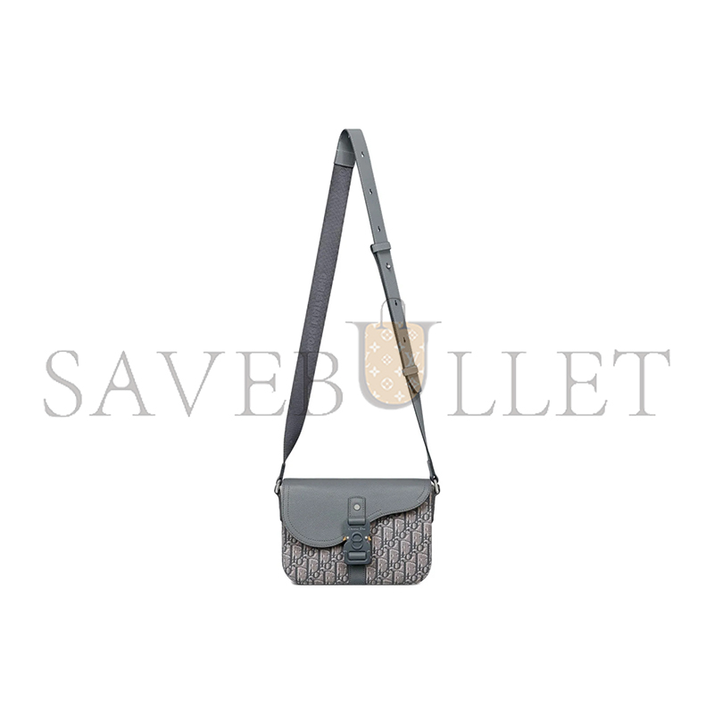 D*or small saddle messenger bag with flap 1adpo049yks-h12e (23*18*6cm)